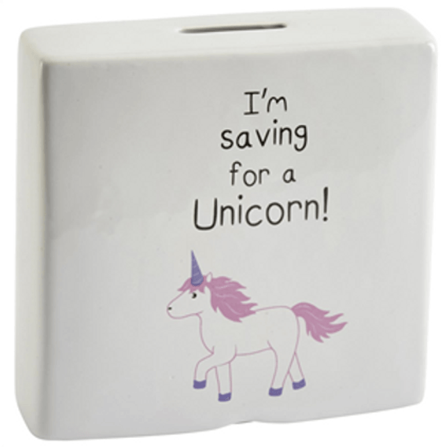 I'm Saving For A Unicorn Ceramic Money Box.