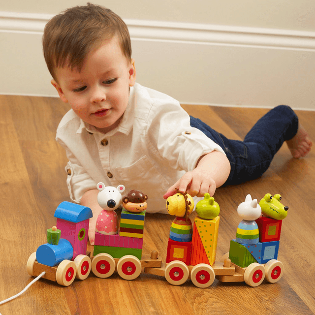 Wooden Animal Puzzle Train - By Orange Tree Toys