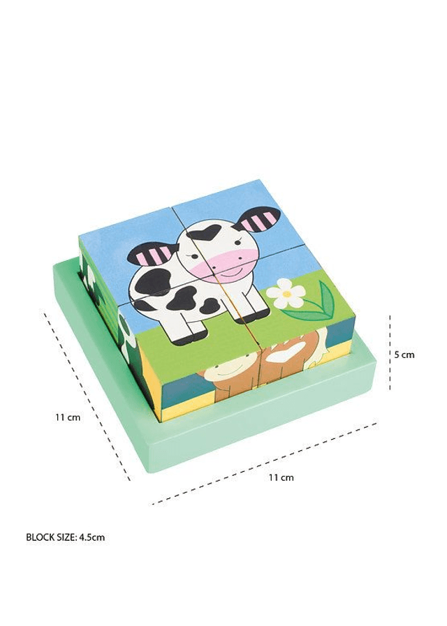 Wooden Farm Animal Blocks - By Orange Tree Toys