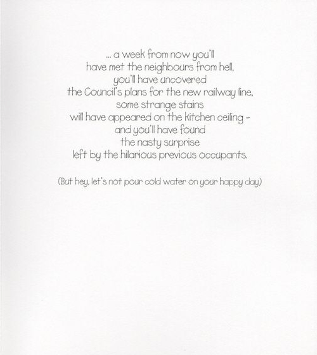 Ahh, A New Home - Greeting Card