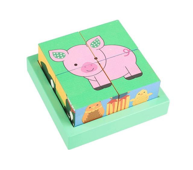 Wooden Farm Animal Blocks - By Orange Tree Toys